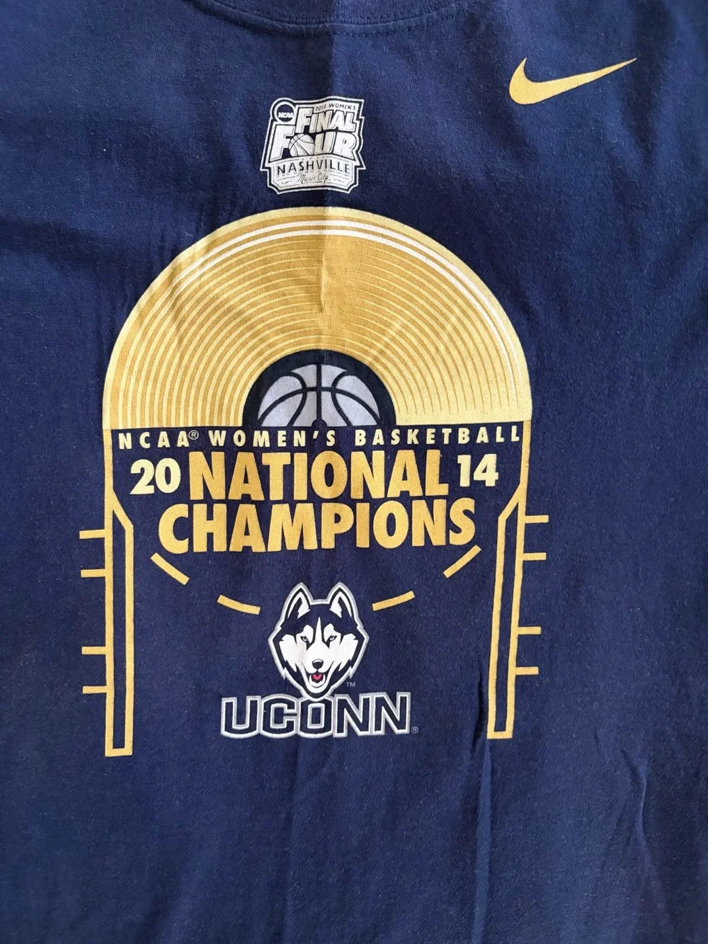 Assorted Nike/Champion UCONN Lady Huskies tshirts from 2004-2016